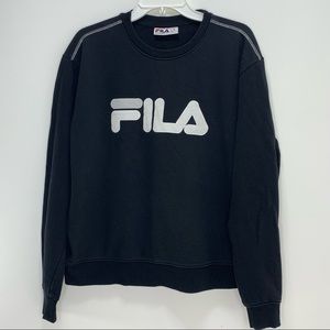 FILA BIG LOGO spell out sweatshirt